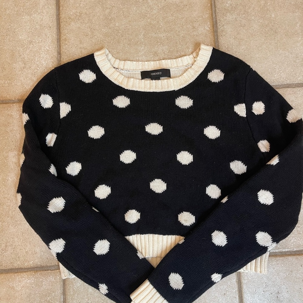 Forever 21 polka dot sweater